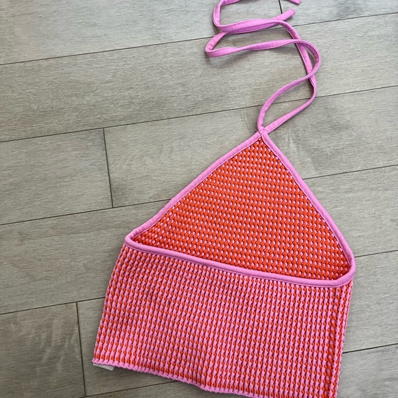 Zara Cropped Halter Top (M) - Picture 3 of 3